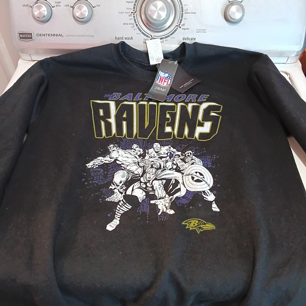 NFL X Junk Food Baltimore Ravens Avengers Sweatshirt